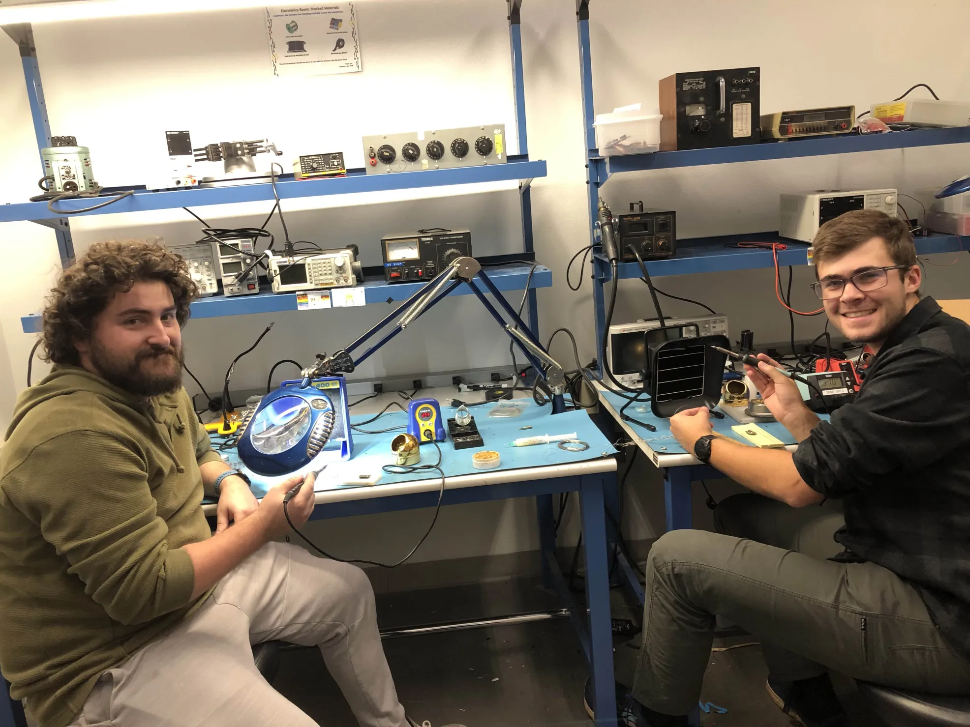 Team soldering session